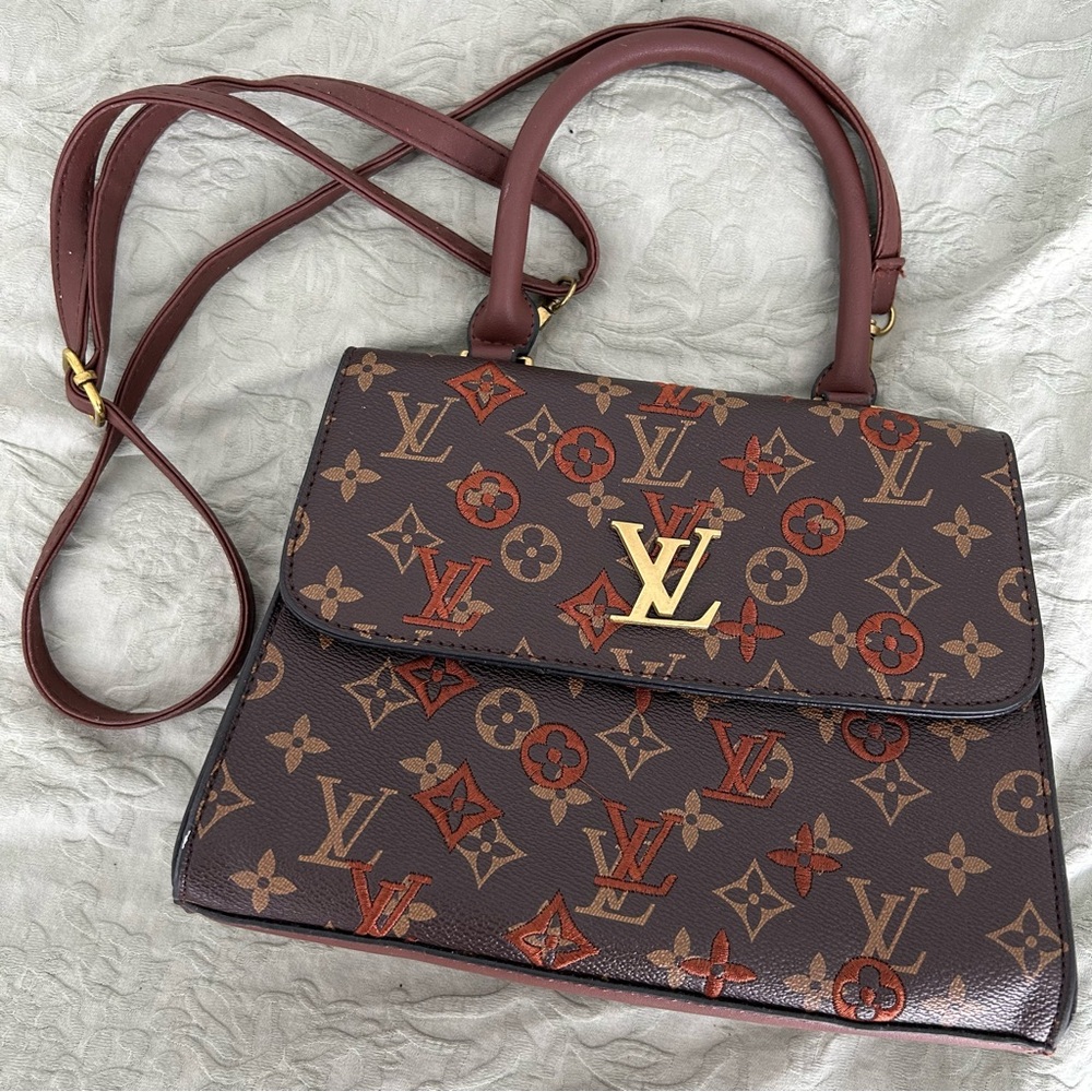 Shoulder Bag Purse with LV Monogram